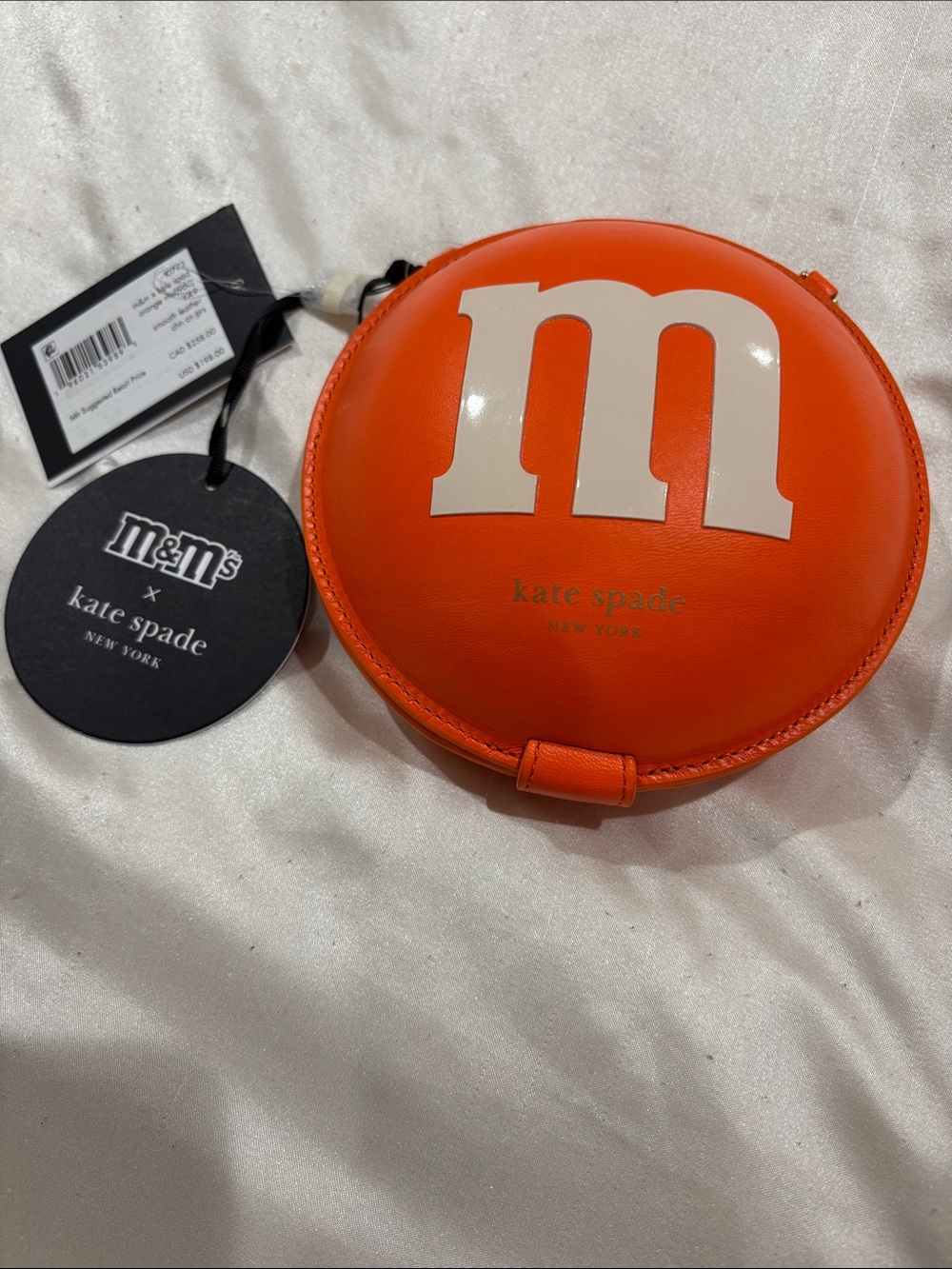 kate spade Orange Round M Logo Coin Pouch